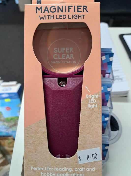 MAGNIFIER WITH LED LIGHT