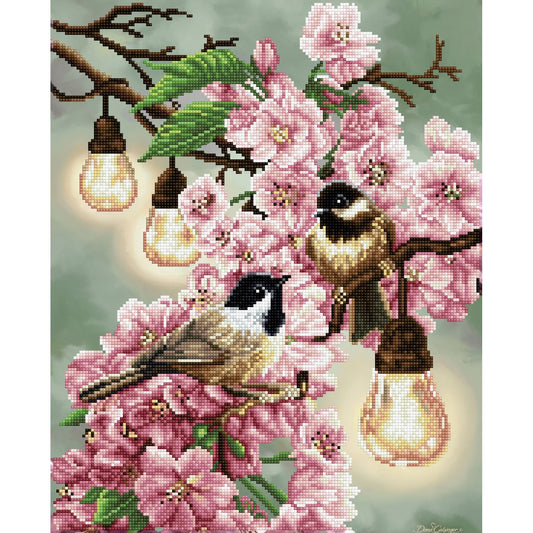 CHERRY BLOSSOM & CHICKADEES