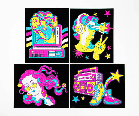NEON RETRO CLASSIC 4PK