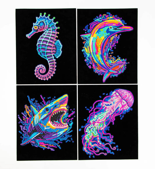 NEON SEA LIFE 4PK