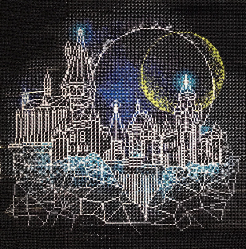 MOON OVER HOGWARTS DIAMOND DOTZ HARRY POTTER – GLOW IN THE DARK