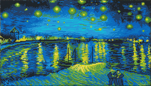 STARRY NIGHT OVER THE RHONE, VAN GOGH