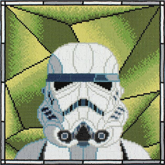 STORMTROOPER STAINED GLASS - SQUARE